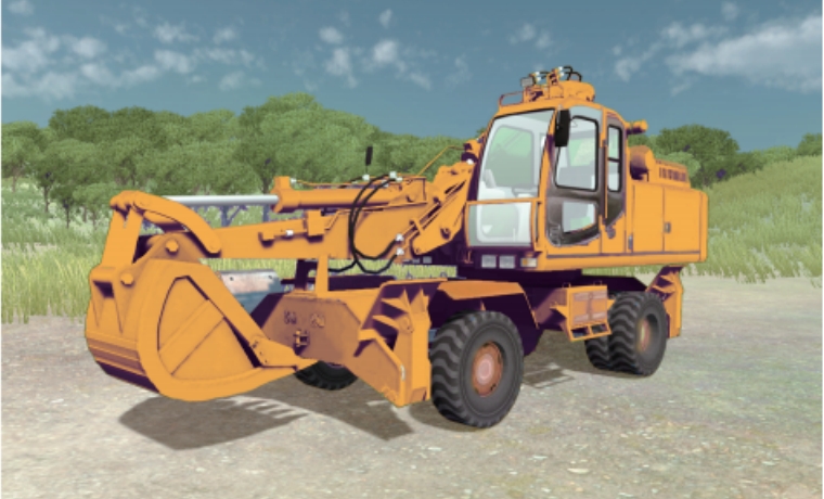 轮式挖掘机训练模拟器