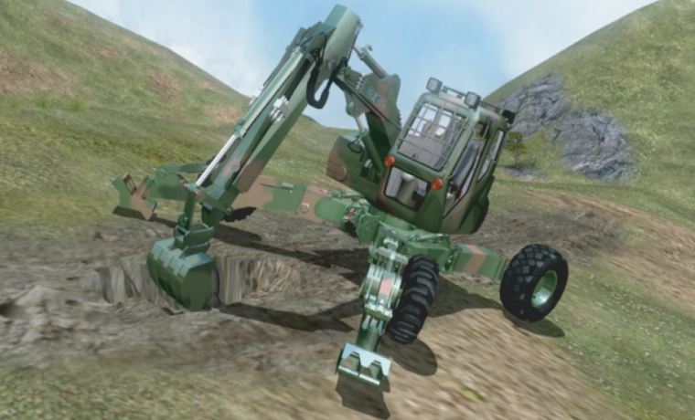 步履式挖掘机训练模拟器